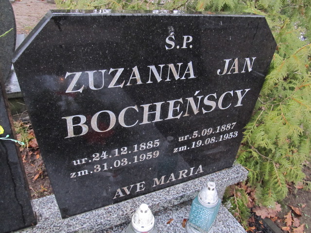 Zuzanna Bocheńska 1885 Kamień Pomorski - Grobonet - Wyszukiwarka osób pochowanych