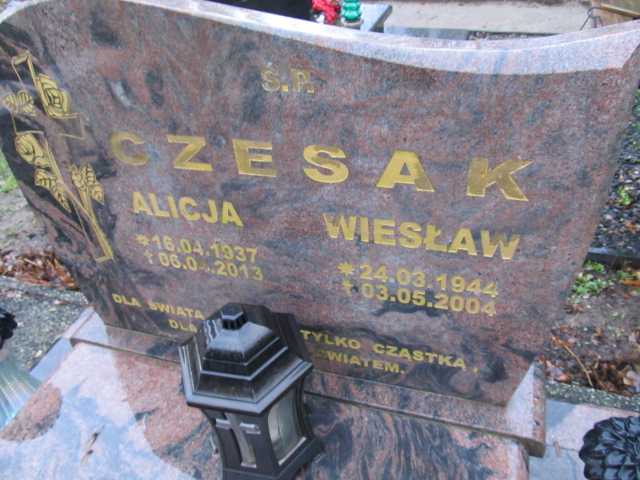 Alicja Czesak 1937 Kamień Pomorski - Grobonet - Wyszukiwarka osób pochowanych