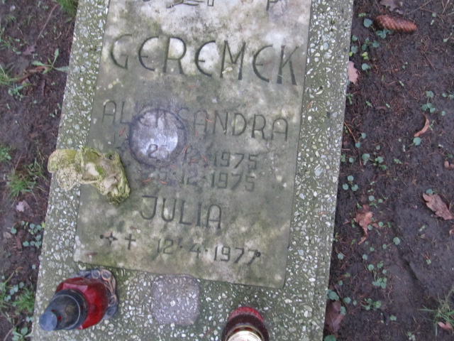 Julia Geremek 1977 Kamień Pomorski - Grobonet - Wyszukiwarka osób pochowanych