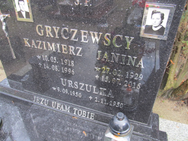 Urszula Gryczewska 1950 Kamień Pomorski - Grobonet - Wyszukiwarka osób pochowanych