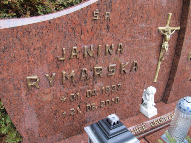 Janina Rymarska 1937 Kamień Pomorski - Grobonet - Wyszukiwarka osób pochowanych