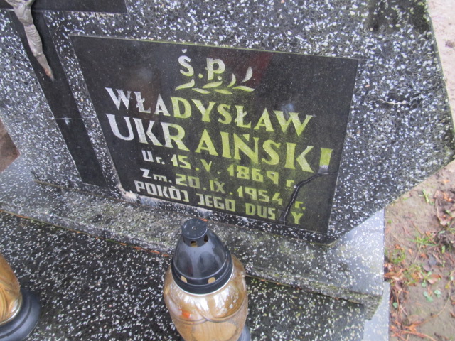 Władysław Ukraiński 1869 Kamień Pomorski - Grobonet - Wyszukiwarka osób pochowanych