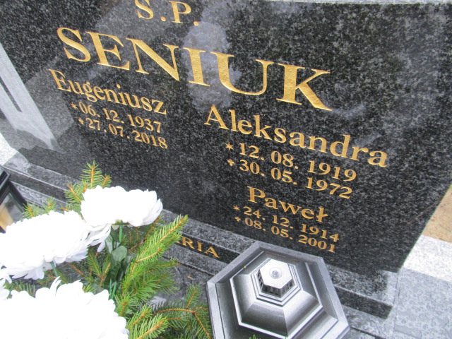Paweł Seniuk 1914 Kamień Pomorski - Grobonet - Wyszukiwarka osób pochowanych