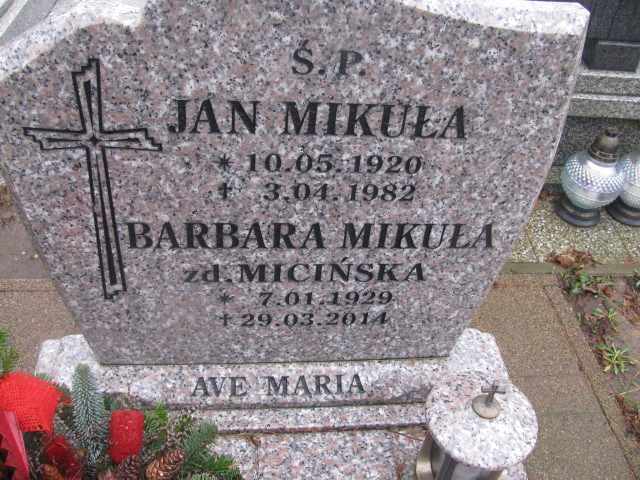 Barbara Mikuła  1929 Kamień Pomorski - Grobonet - Wyszukiwarka osób pochowanych