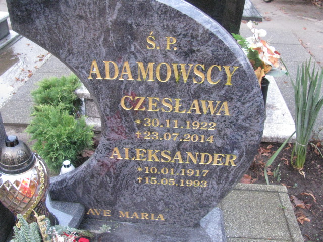 Wiesław Adamowski  1954 Kamień Pomorski - Grobonet - Wyszukiwarka osób pochowanych