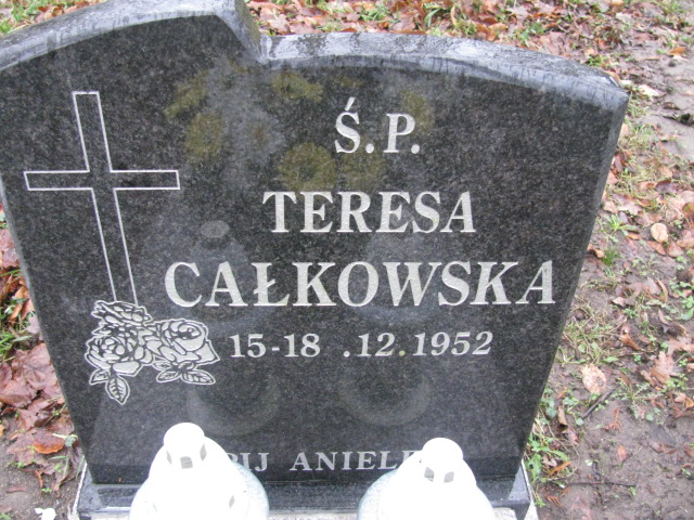 Teresa Całkowska 1952 Kamień Pomorski - Grobonet - Wyszukiwarka osób pochowanych