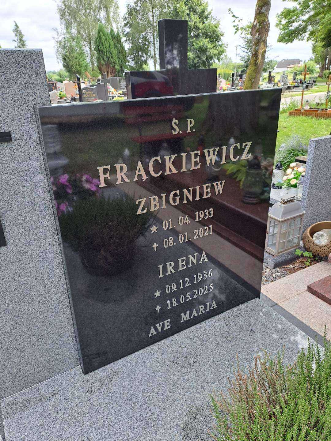 Irena Frąckiewicz  1936 Kamień Pomorski - Grobonet - Wyszukiwarka osób pochowanych