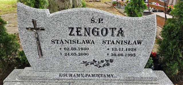 Stanisław Zengota 1928 Kamień Pomorski - Grobonet - Wyszukiwarka osób pochowanych